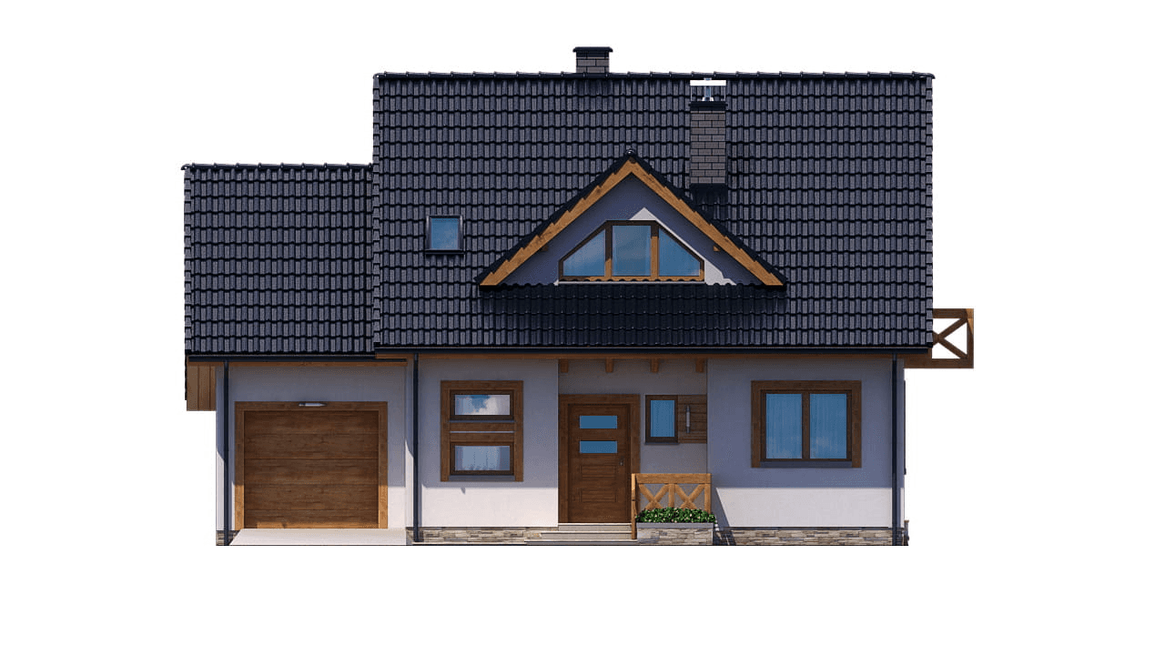 elewacja frontowa domu jednorodzinnego BW-32