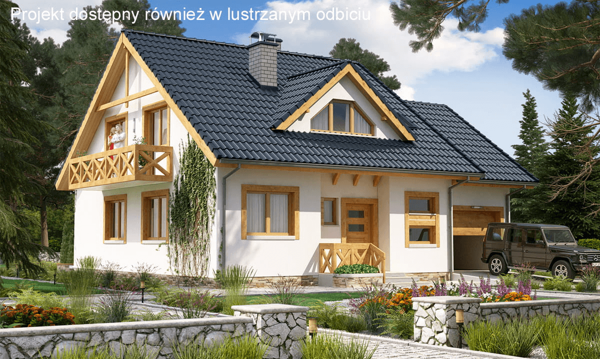 Wizualizacja domu jednorodzinnego BW-32