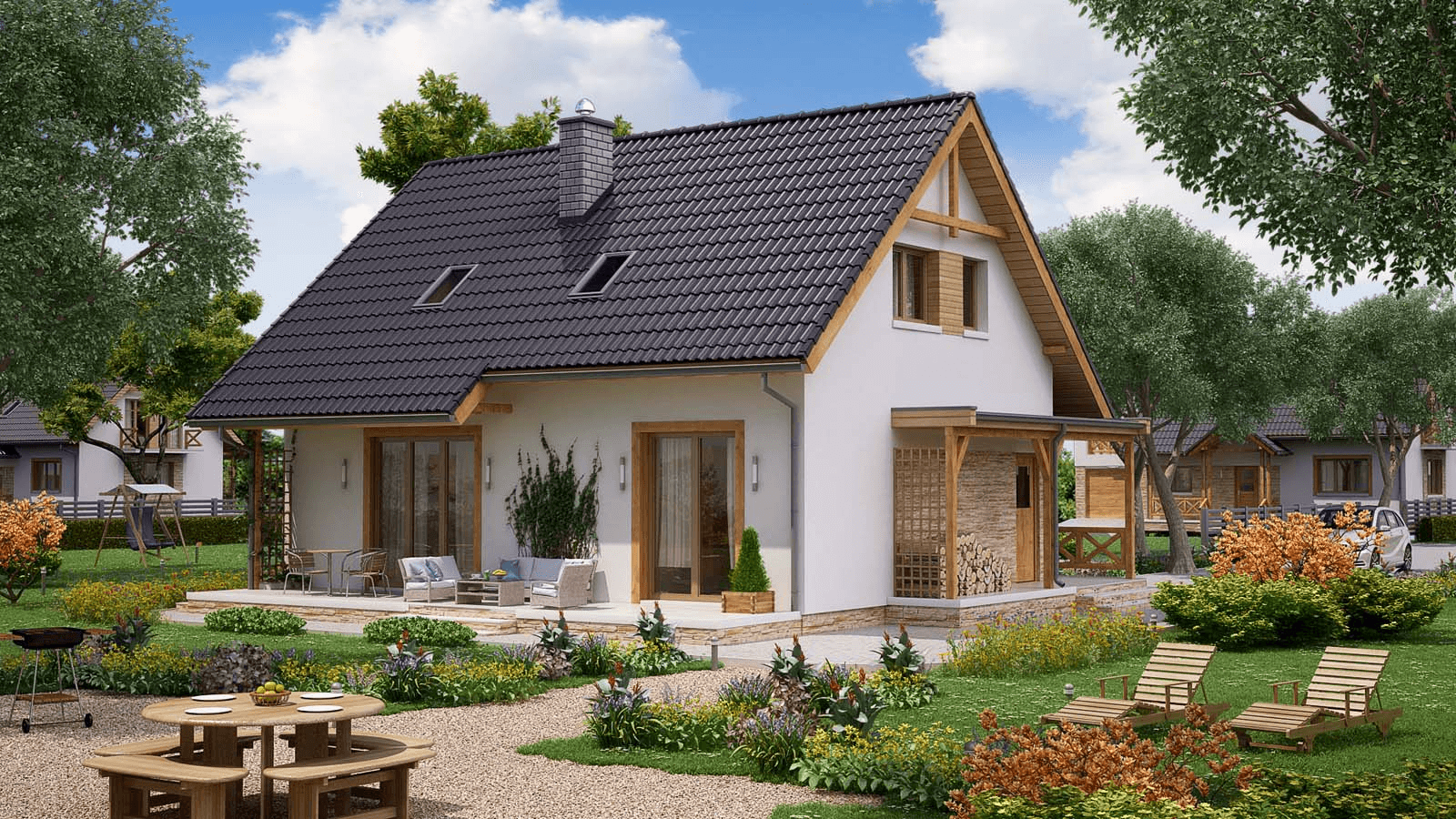 Wizualizacja domu jednorodzinnego BW-49 wariant 11