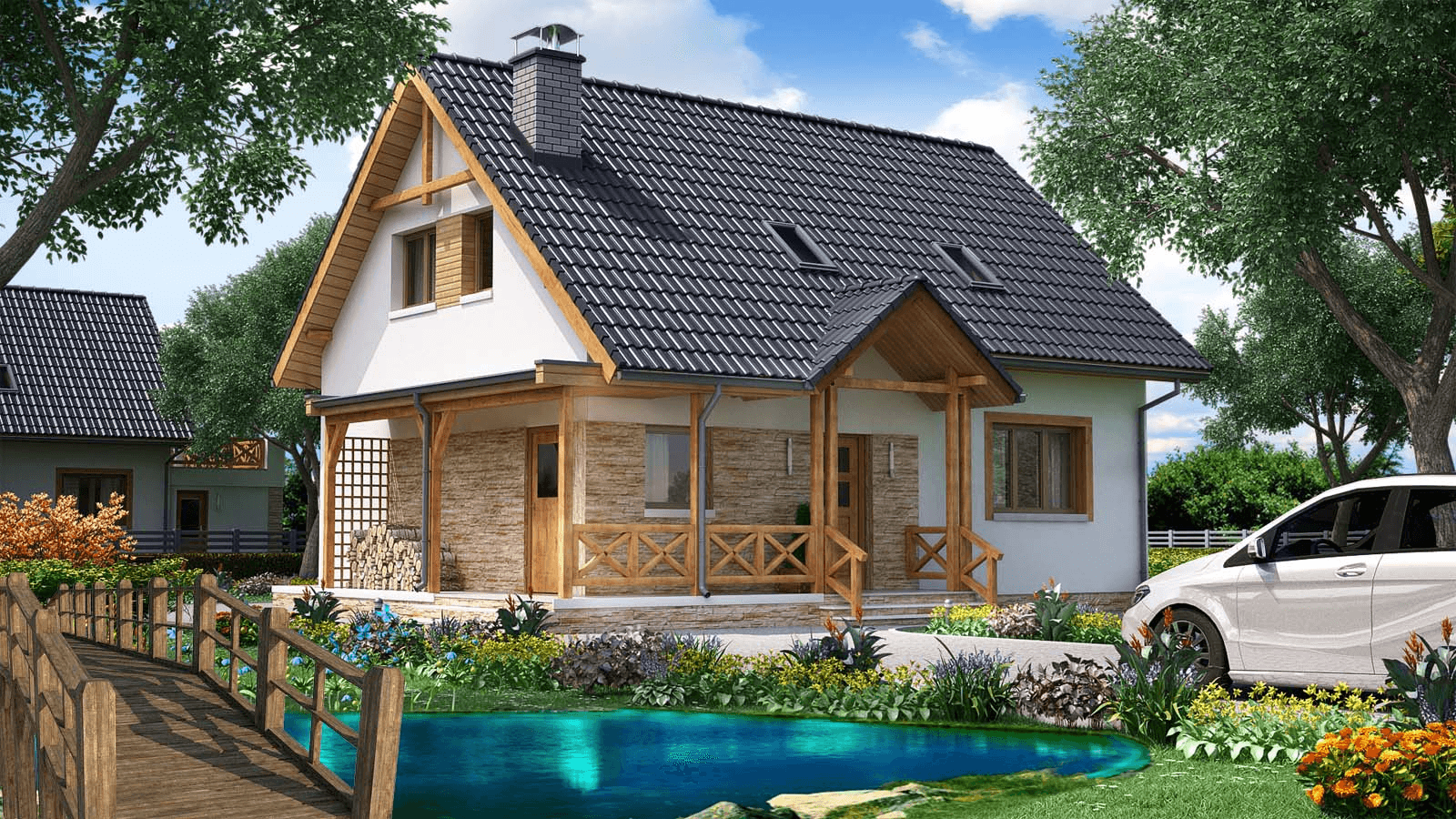 Wizualizacja domu jednorodzinnego BW-49 wariant 11