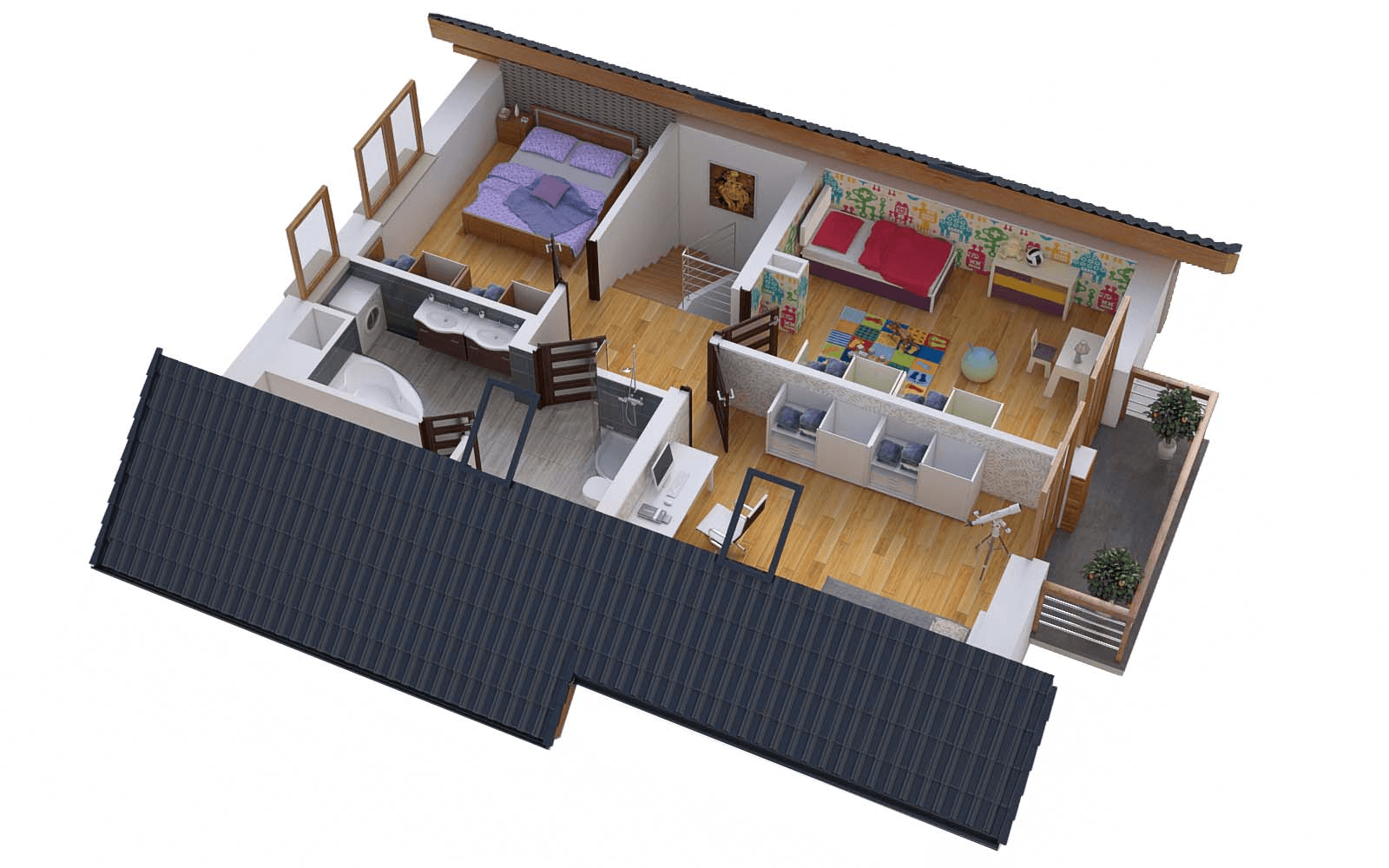 Wizualizacja domu jednorodzinnego BW-49 wariant 11