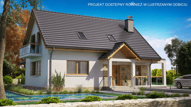 Wizualizacja domu jednorodzinnego BW-36 wariant 15