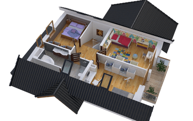 Wizualizacja domu jednorodzinnego BW-36 wariant 15