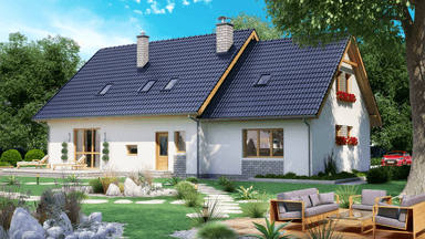 Wizualizacja domu jednorodzinnego BW-37 wariant2 z lokalem