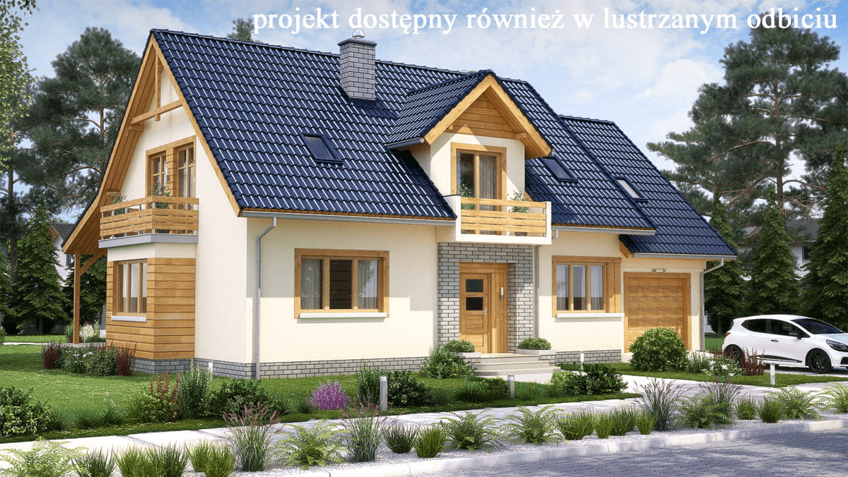 Wizualizacja domu jednorodzinnego BW-44 wariant 5