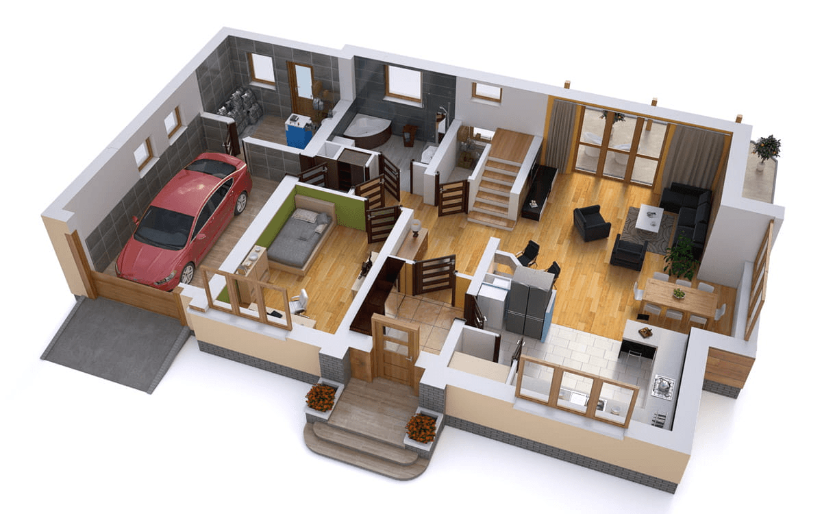 Wizualizacja domu jednorodzinnego BW-44 wariant 5