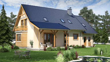 Wizualizacja domu jednorodzinnego BW-44 wariant 5