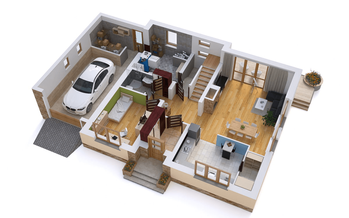 Wizualizacja domu jednorodzinnego BW-46