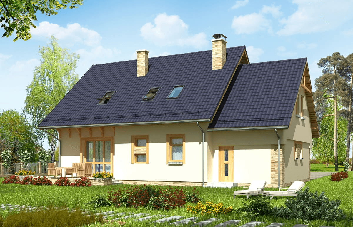 Wizualizacja domu jednorodzinnego BW-46