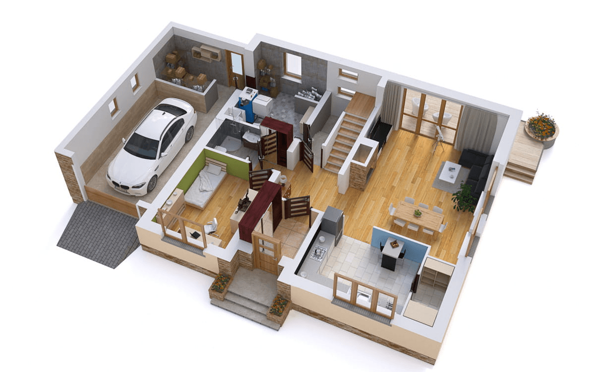 Wizualizacja domu jednorodzinnego BW-46 wariant