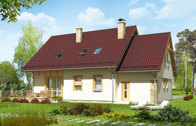 Wizualizacja domu jednorodzinnego BW-46 wariant