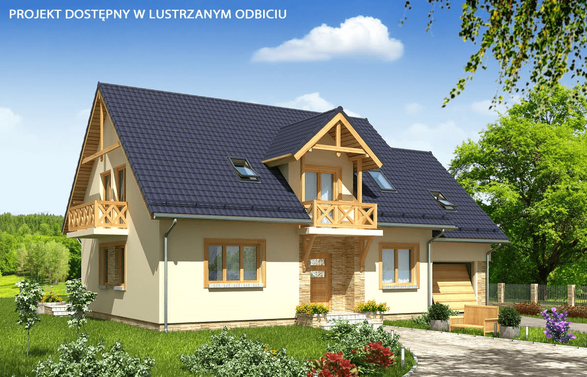 Wizualizacja domu jednorodzinnego BW-46 wariant