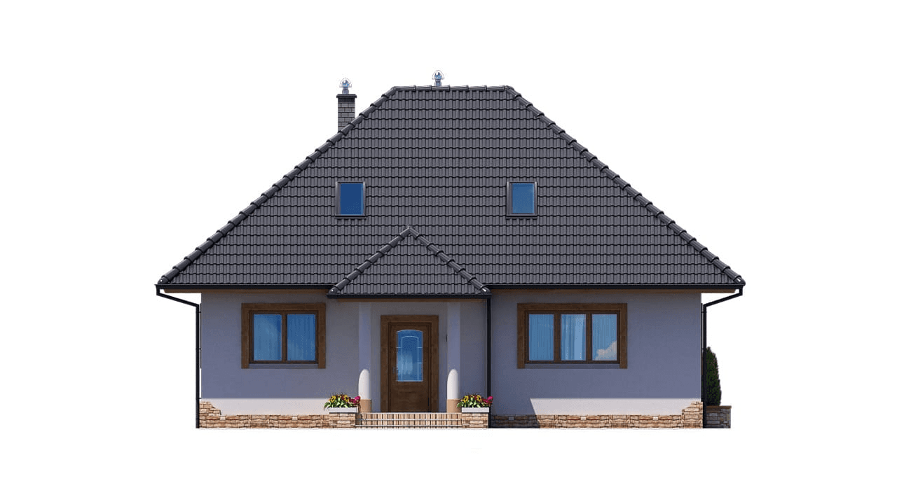 elewacja frontowa domu jednorodzinnego BW-51