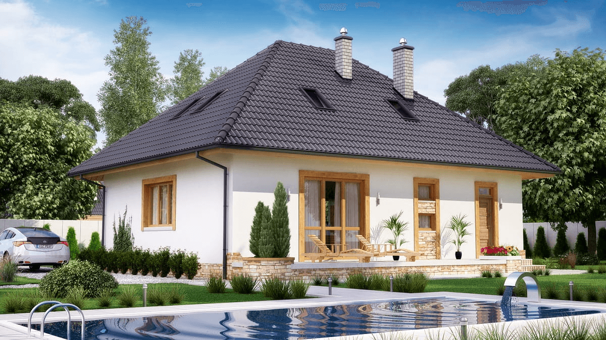 Wizualizacja domu jednorodzinnego BW-51