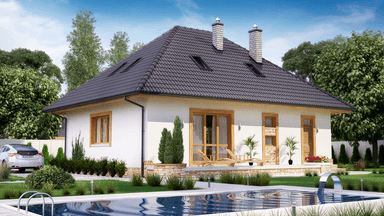 Wizualizacja domu jednorodzinnego BW-51
