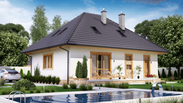 Wizualizacja domu jednorodzinnego BW-51