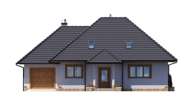 elewacja frontowa domu jednorodzinnego BW-51 wariant 1