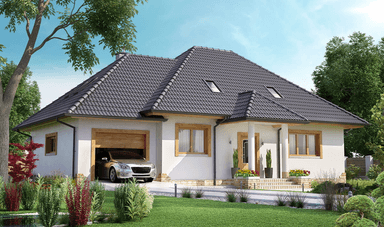 Wizualizacja domu jednorodzinnego BW-51 wariant 1