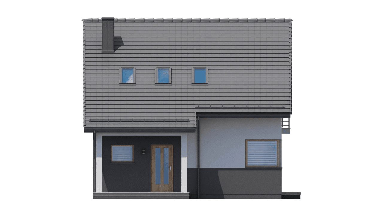 elewacja frontowa domu jednorodzinnego BW-70