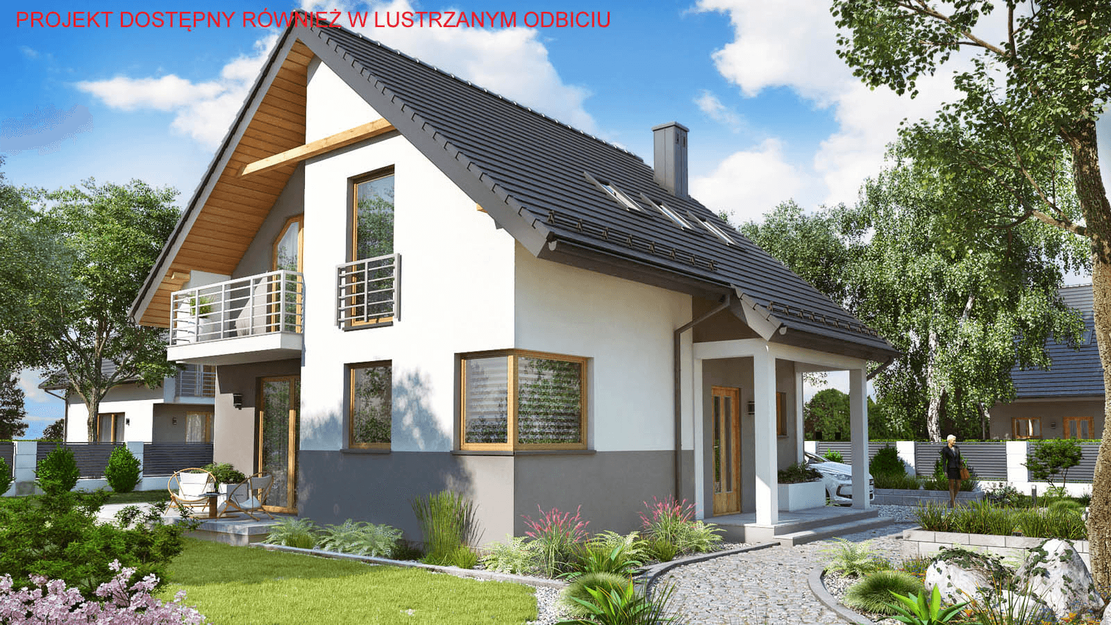 Wizualizacja domu jednorodzinnego BW-70