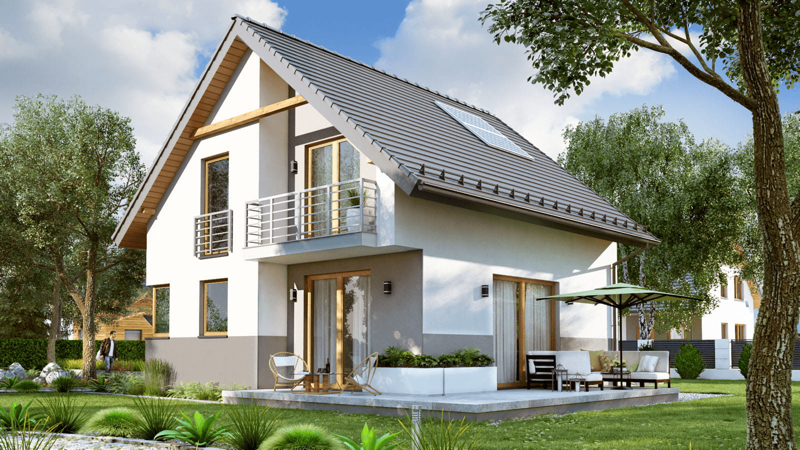 Wizualizacja domu jednorodzinnego BW-70