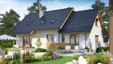 Wizualizacja domu BS-07 dwulokalowy