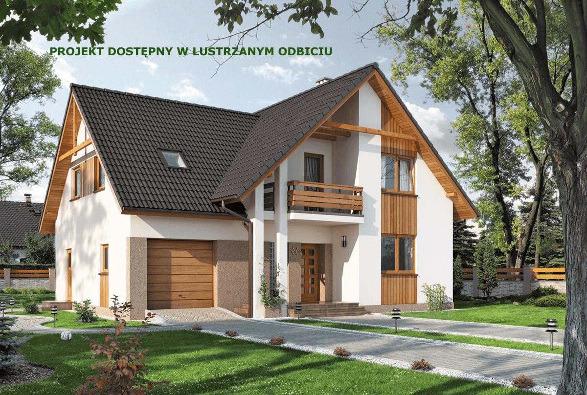 Wizualizacja domu jednorodzinnego BS-10 dwulokalowy