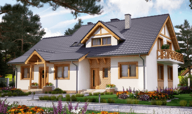 Wizualizacja domu dwulokalowego BS-11