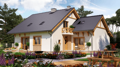 Wizualizacja domu dwulokalowego BS-11