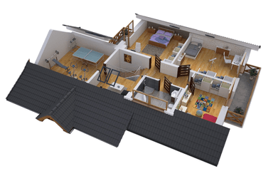 Wizualizacja domu dwulokalowego BS-11