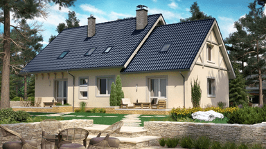 Wizualizacja domu dwulokalowego BS-12