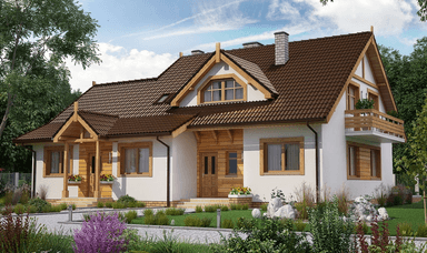 Wizualizacja domu dwulokalowego BS-14