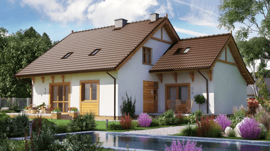 Wizualizacja domu dwulokalowego BS-14