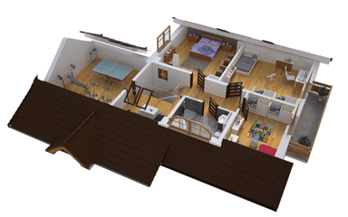 Wizualizacja domu dwulokalowego BS-14