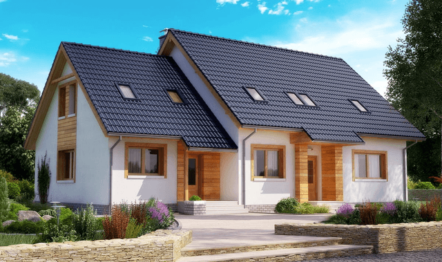 Projekt domu BS-15 wariant - dwulokalowy