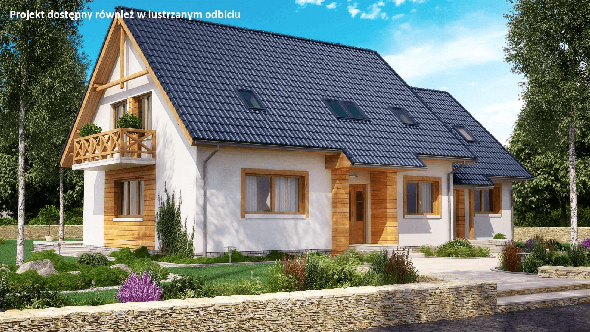 Wizualizacja domu dwulokalowego BS-15 wariant - dwulokalowy