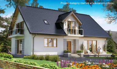 Wizualizacja domu BS-16 wariant 1 dwulokalowy