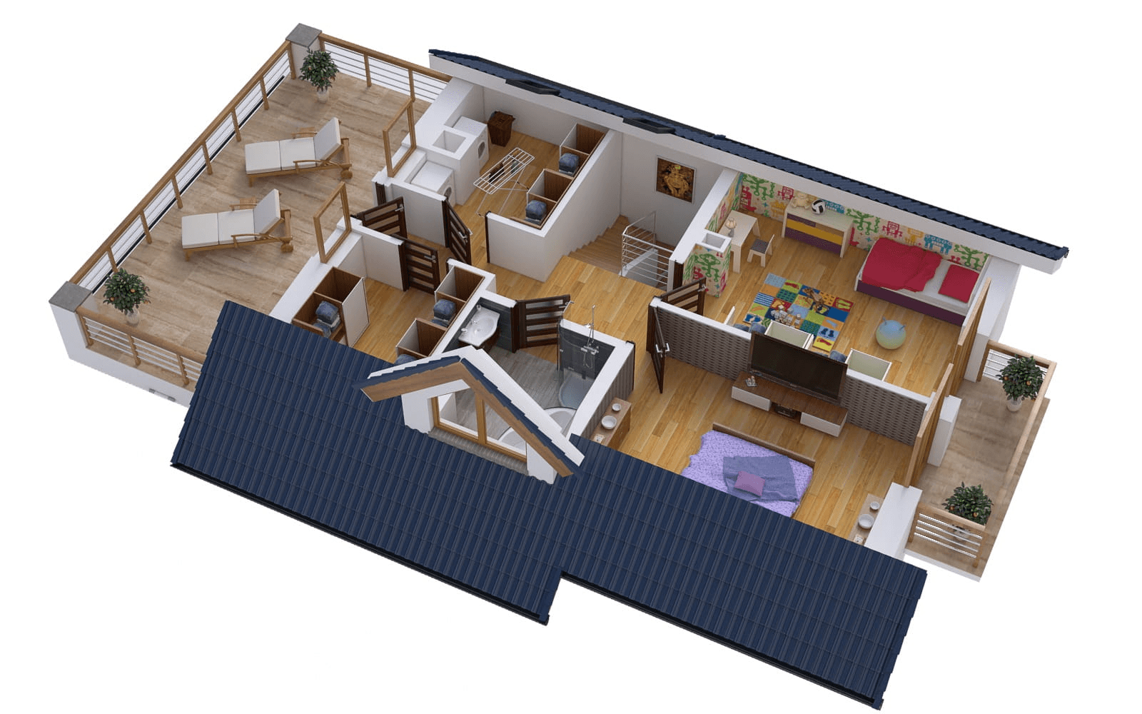 Wizualizacja domu jednorodzinnego BW-03 wariant 6