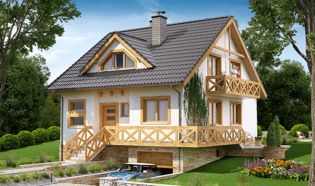 Projekt domu BW-32 wariant 1