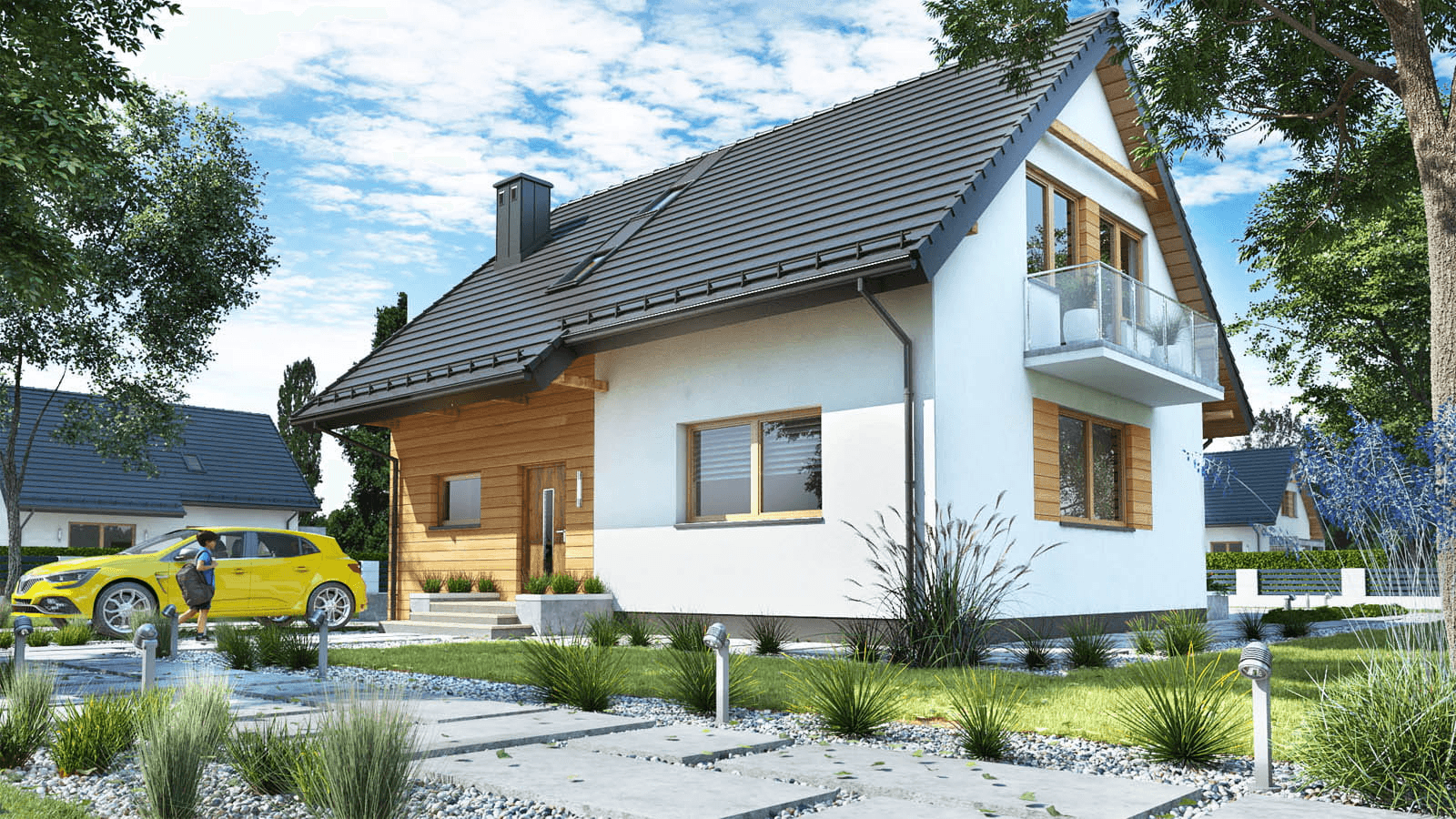 Wizualizacja domu jednorodzinnego BW-36(bez garażu)
