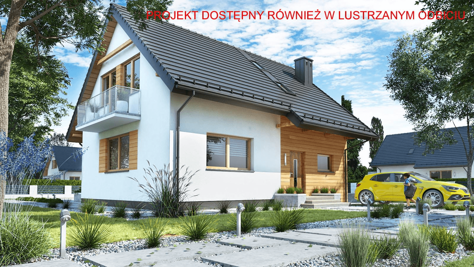 Wizualizacja domu jednorodzinnego BW-36(bez garażu)