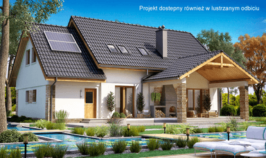 Wizualizacja domu jednorodzinnego BW-36 wariant 10