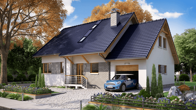 Projekt domu BW-36 wariant 14 podpiwniczony