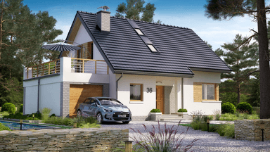 Wizualizacja domu jednorodzinnego BW-36 wariant 6