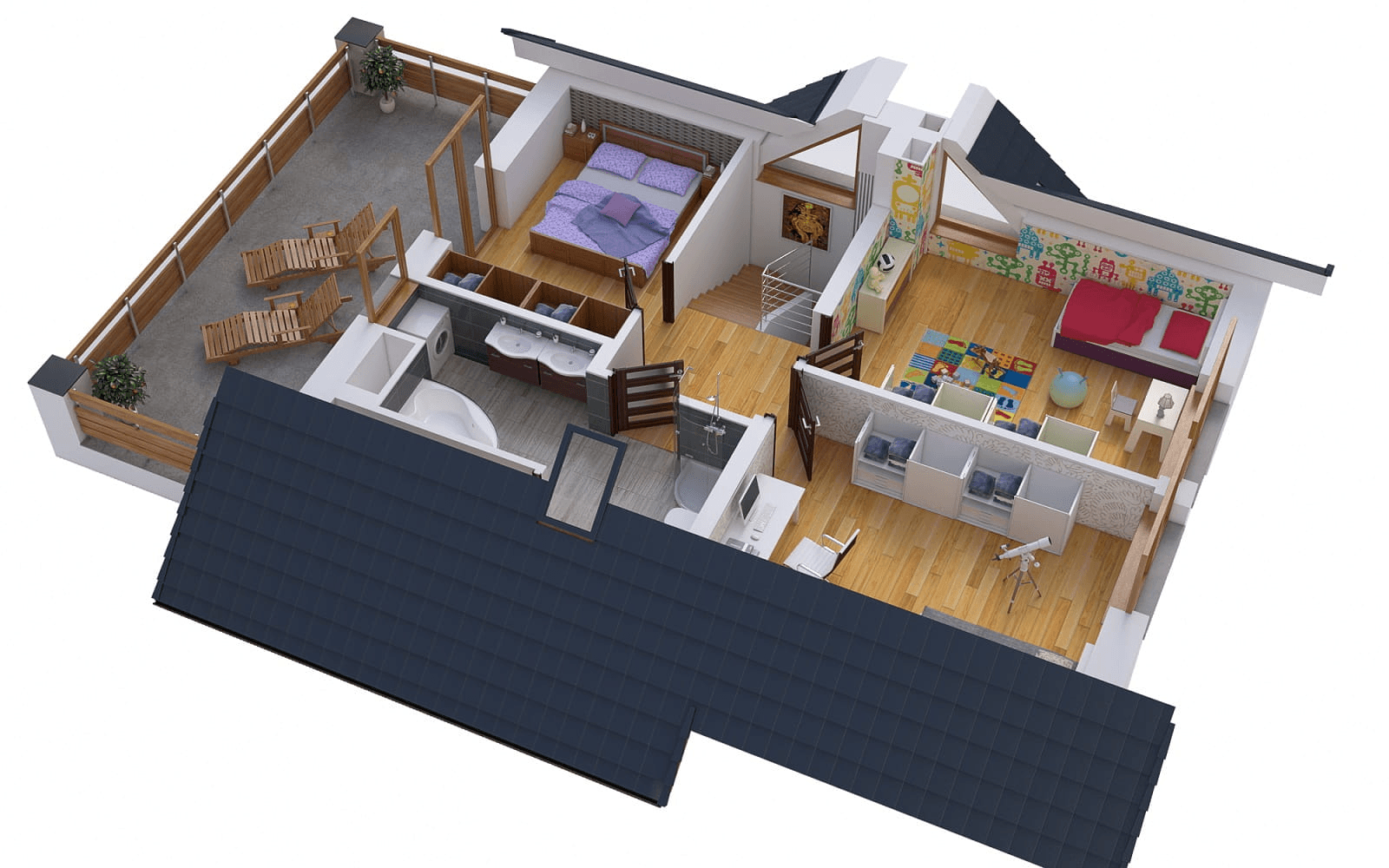 Wizualizacja domu jednorodzinnego BW-36 wariant 6