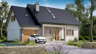 Wizualizacja domu jednorodzinnego BW-36 wariant 7