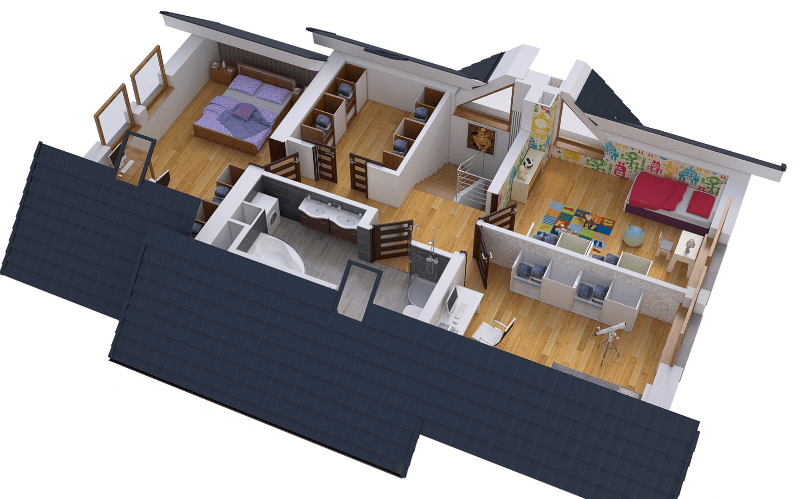 Wizualizacja domu jednorodzinnego BW-36 wariant 7