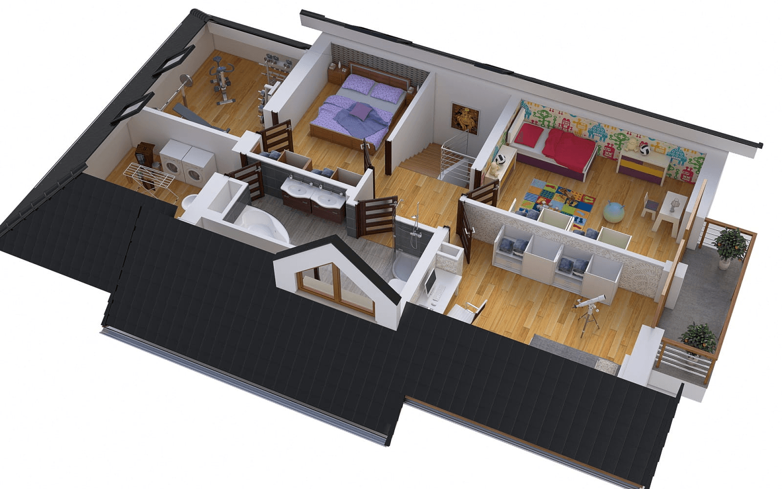 Wizualizacja domu jednorodzinnego BW-36 wariant 8