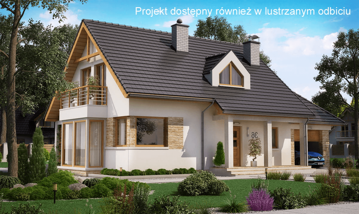 Wizualizacja domu jednorodzinnego BW-36 wariant 8