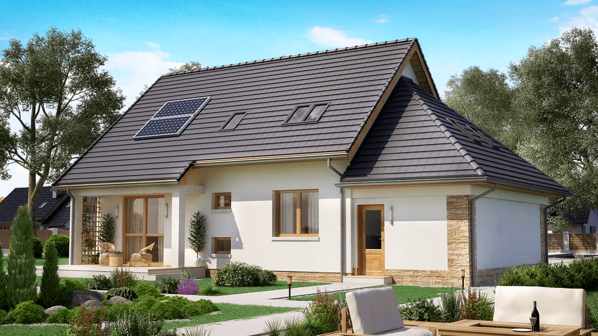 Wizualizacja domu jednorodzinnego BW-36 wariant 8